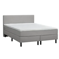 2-Persoons Boxsprings-Leen Bakker Boxcombinatie Varberg 5-delig - grijs - 160x200 cm
