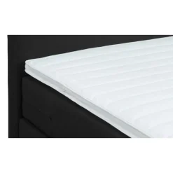 1-Persoons Boxsprings-Leen Bakker Boxcombinatie Varberg 4-delig - zwart - 90x200 cm