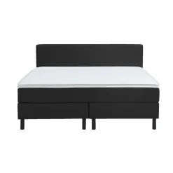2-Persoons Boxsprings-Leen Bakker Boxcombinatie Varberg 5-delig - zwart - 180x200 cm