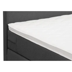 1-Persoons Boxsprings-Leen Bakker Boxspring Liv egaal - antraciet - 90x200 cm - vierkante poot