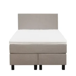 1-Persoons Boxsprings-Leen Bakker Boxspring Liv egaal - beige - 120x200 cm - vierkante poot