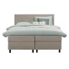 Leen Bakker Boxspring Liv egaal - beige - 180x200 cm - ronde poot