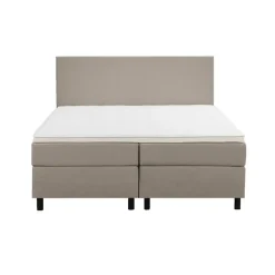 Leen Bakker Boxspring Liv egaal - beige - 180x200 cm - ronde poot