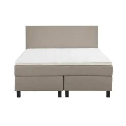 2-Persoons Boxsprings-Leen Bakker Boxspring Liv egaal - beige - 140x200 cm - vierkante poot