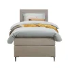 1-Persoons Boxsprings-Leen Bakker Boxspring Liv egaal - beige - 90x200 cm - slanke poot
