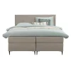 2-Persoons Boxsprings-Leen Bakker Boxspring Liv egaal - beige - 160x200 cm - slanke poot
