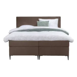 2-Persoons Boxsprings-Leen Bakker Boxspring Liv egaal - bruin - 180x200 cm - slanke poot