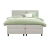 2-Persoons Boxsprings-Leen Bakker Boxspring Liv egaal - ecru - 160x200 cm - ronde poot