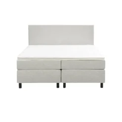 2-Persoons Boxsprings-Leen Bakker Boxspring Liv egaal - ecru - 160x200 cm - ronde poot