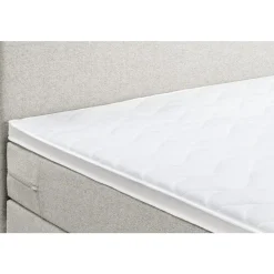 1-Persoons Boxsprings-Leen Bakker Boxspring Liv egaal - ecru - 120x200 cm - slanke poot