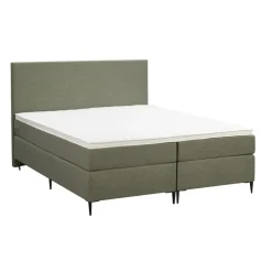 2-Persoons Boxsprings-Leen Bakker Boxspring Liv egaal - groen - 180x200 cm - slanke poot