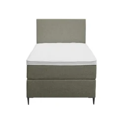 Leen Bakker Boxspring Liv egaal - groen - 90x200 cm - slanke poot