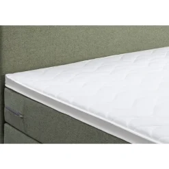 Leen Bakker Boxspring Liv egaal - groen - 90x200 cm - slanke poot