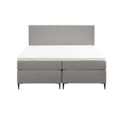 Leen Bakker Boxspring Liv egaal - lichtgrijs - 180x200 cm - slanke poot
