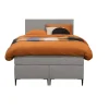 Leen Bakker Boxspring Liv egaal - lichtgrijs - 120x200 cm - slanke poot