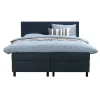 2-Persoons Boxsprings-Leen Bakker Boxspring Liv geblokt - blauw - 180x200 cm - ronde poot