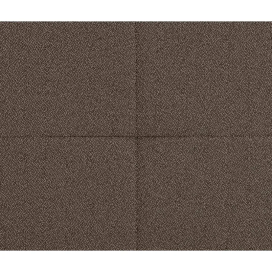 1-Persoons Boxsprings-Leen Bakker Boxspring Liv geblokt - donkerbruin - 90x200 cm - vierkante poot