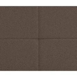 1-Persoons Boxsprings-Leen Bakker Boxspring Liv geblokt - donkerbruin - 90x200 cm - ronde poot
