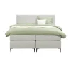 2-Persoons Boxsprings-Leen Bakker Boxspring Liv geblokt - ecru - 180x200 cm - slanke poot
