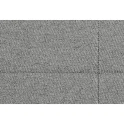 Leen Bakker Boxspring Liv geblokt - lichtgrijs - 90x200 cm - ronde poot