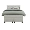 Leen Bakker Boxspring Liv geruit - ecru - 120x200 cm - vierkante poot