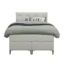 1-Persoons Boxsprings-Leen Bakker Boxspring Liv geruit - ecru - 120x200 cm - slanke poot