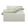Leen Bakker Boxspring met opbergruimte en voetbord Liv egaal - ecru - 180x200cm