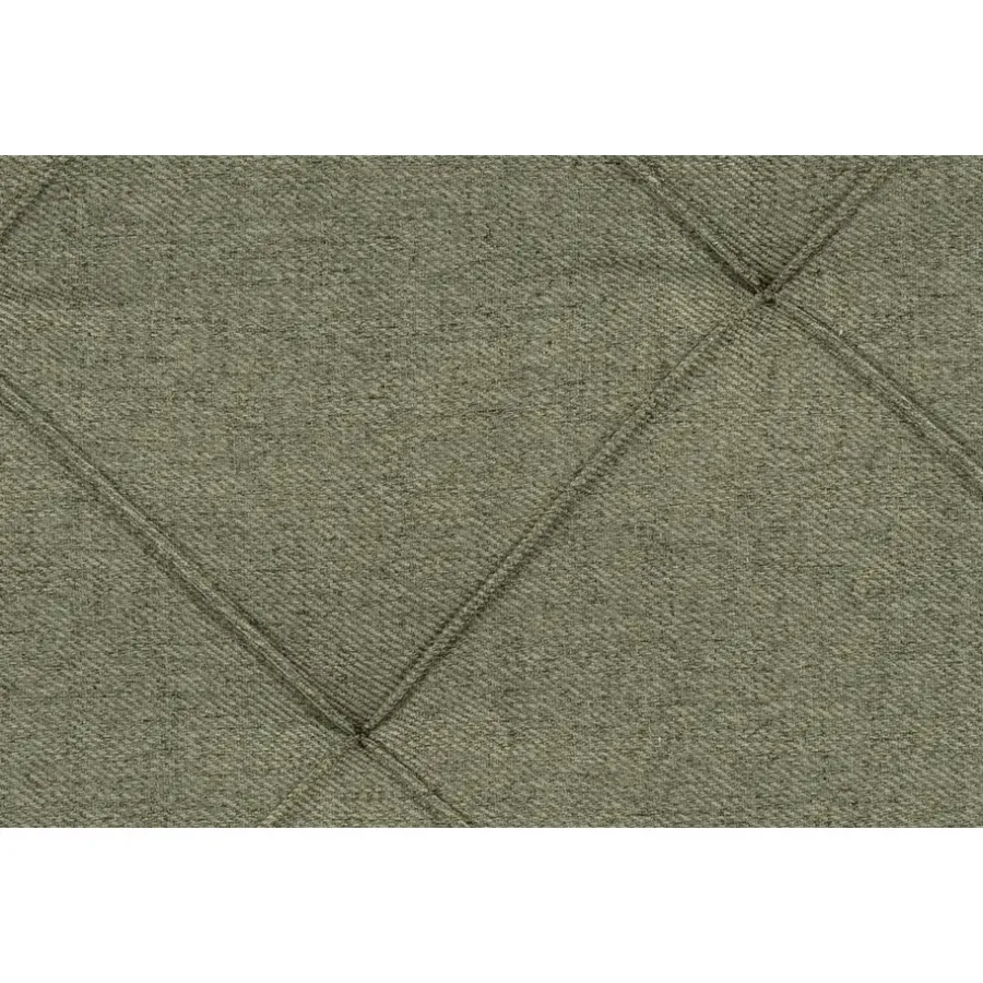 Leen Bakker Boxspring met opbergruimte en voetbord Liv geruit - groen - 140x200cm