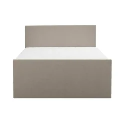 2-Persoons Boxsprings-Leen Bakker Boxspring met opbergruimte en voetbord Liv egaal - beige - 160x200cm