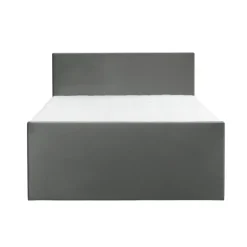 2-Persoons Boxsprings-Leen Bakker Boxspring met opbergruimte en voetbord Liv egaal - grijs - 140x200cm