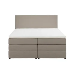 2-Persoons Boxsprings-Leen Bakker Boxspring met opbergruimte Liv egaal - beige - 160x200 cm