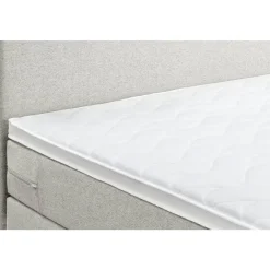 Leen Bakker Boxspring met opbergruimte Liv egaal - ecru - 140x200 cm