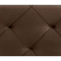 Leen Bakker Boxspring met opbergruimte Liv geruit - bruin - 140x200 cm