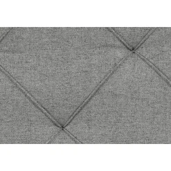 Leen Bakker Boxspring met voetbord Liv geruit - lichtgrijs - 160x200 cm - vierkante poot