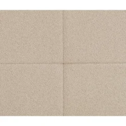 Leen Bakker Boxspring met voetbord Liv geblokt - beige - 180x200 cm - vierkante poot