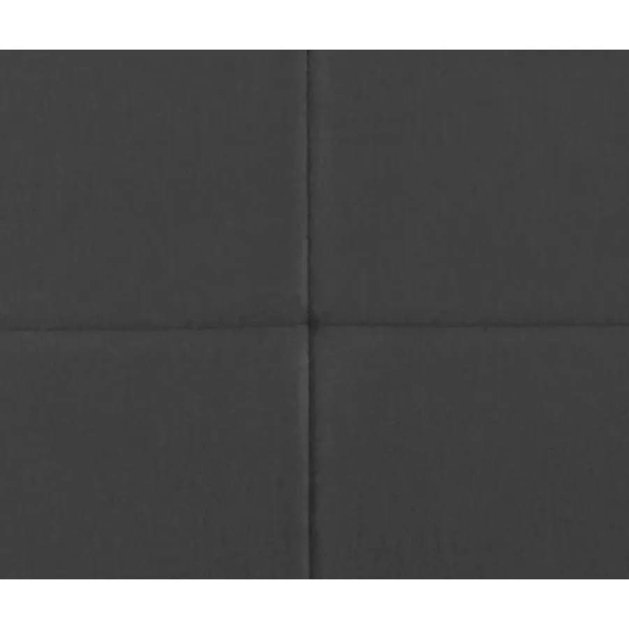 Leen Bakker Boxspring met voetbord Liv geblokt - grijs - 160x200 cm - slanke poot