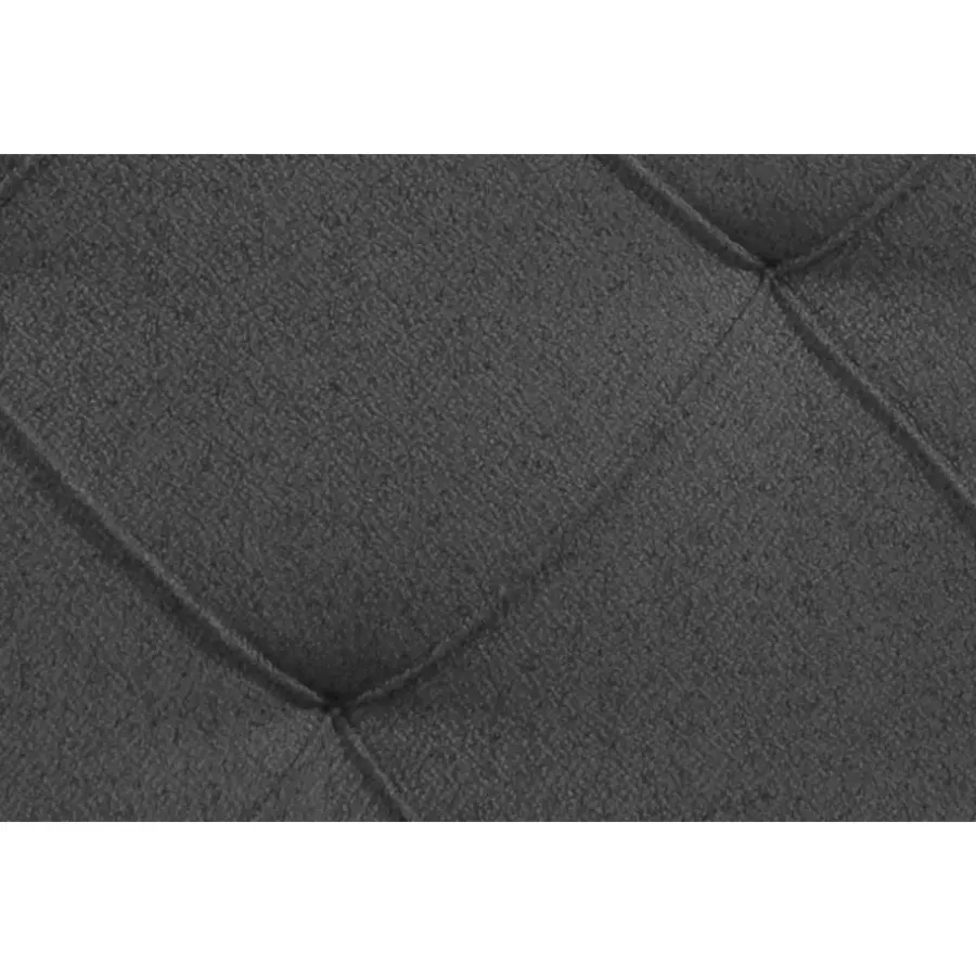 Leen Bakker Boxspring met voetbord Liv geruit - antraciet - 180x200 cm - vierkante poot
