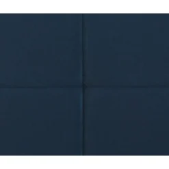 Leen Bakker Boxspring met voetbord Liv geblokt - blauw - 180x200 cm - slanke poot
