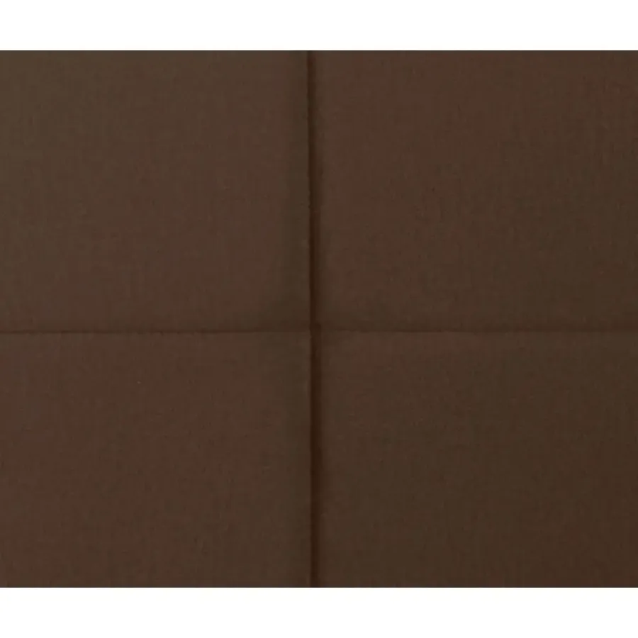 Leen Bakker Boxspring met voetbord Liv geblokt - bruin - 160x200 cm - slanke poot