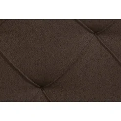 Leen Bakker Boxspring met voetbord Liv geruit - donkerbruin - 180x200 cm - ronde poot
