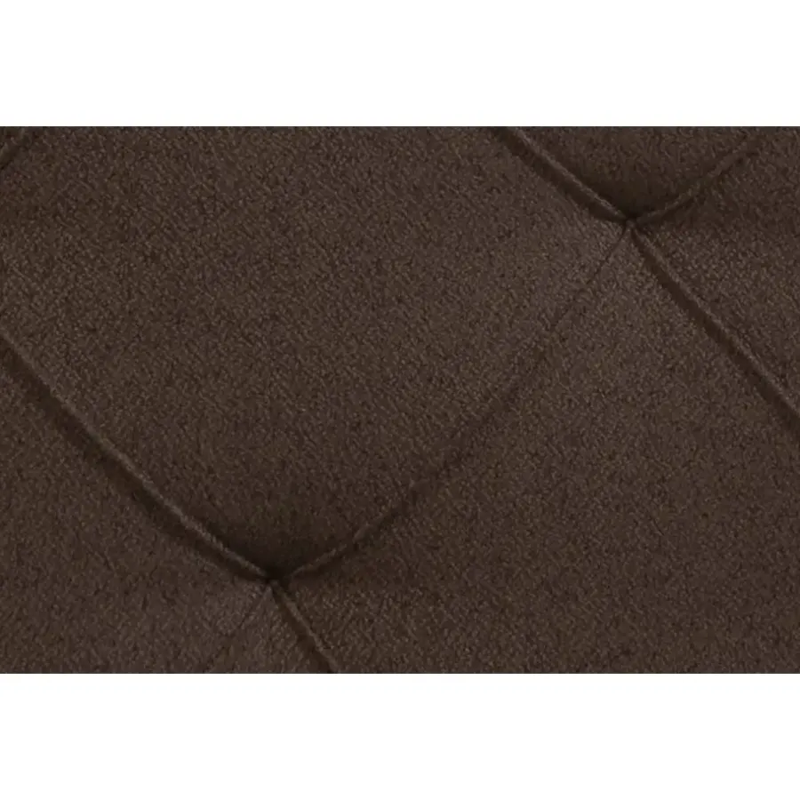 Leen Bakker Boxspring met voetbord Liv geruit - donkerbruin - 180x200 cm - ronde poot