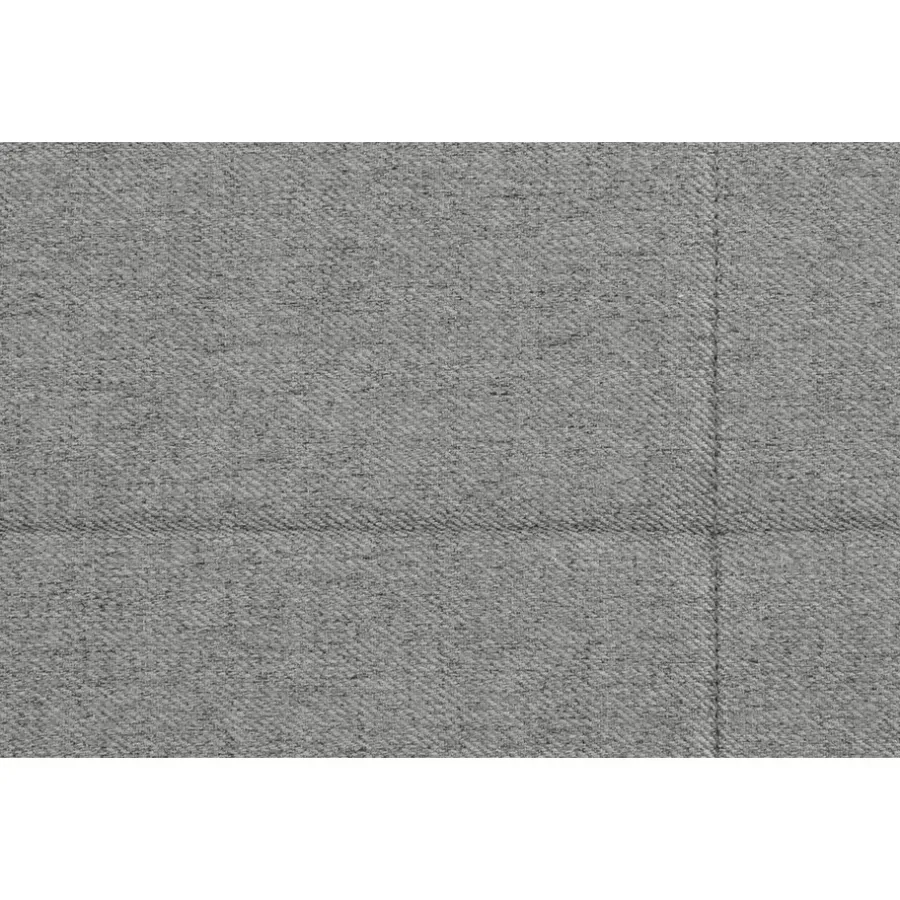 Leen Bakker Boxspring met voetbord Liv geblokt - lichtgrijs - 180x200 cm - slanke poot