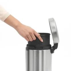 Prullenbakken-Brabantia Pedaalemmer NewIcon - 3L - Matt Steel