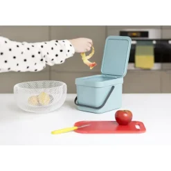 Prullenbakken-Brabantia Sort & Go Afvalemmer - 6L - Mint