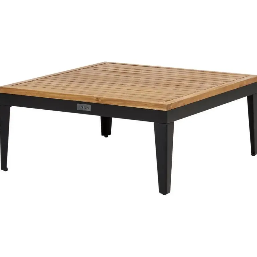 Loungesets-Leen Bakker BRACCIANO - Loungeset 4-zits met ottomaan - Lichtbeige - Acaciahout