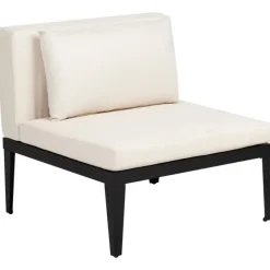 Loungesets-Leen Bakker BRACCIANO - Loungeset 4-zits met ottomaan - Lichtbeige - Acaciahout