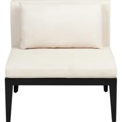 Loungesets-Leen Bakker BRACCIANO - Loungeset 4-zits met ottomaan - Lichtbeige - Acaciahout