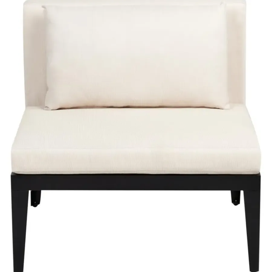 Loungesets-Leen Bakker BRACCIANO - Loungeset 4-zits met ottomaan - Lichtbeige - Acaciahout