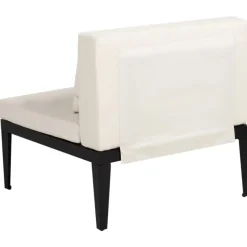Loungesets-Leen Bakker BRACCIANO - Loungeset 4-zits met ottomaan - Lichtbeige - Acaciahout
