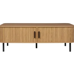 Salontafels-Beliani BRADLEY - Salontafel - Lichthout/Zwart - MDF